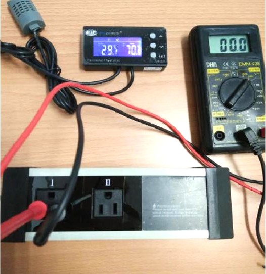 AC110V 插座型溫濕度控制器