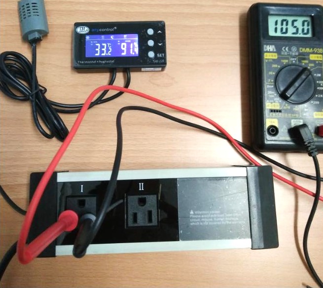 AC110V 插座型溫濕度控制器 - 茂登科技有限公司