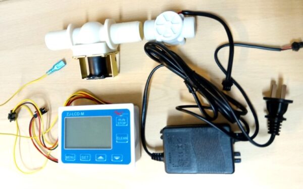 流量控制器+6分管流量計+6分關進水閥 附上AC110V轉DC24V變壓器