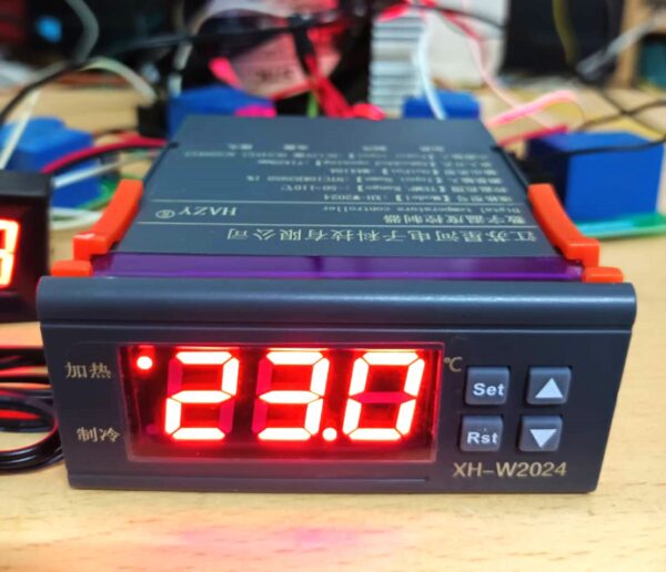 DC12V 精度0.1度 制冷晶片溫度控制器+40A繼電器(可正負電切換,達到製冷晶片冷熱功能)