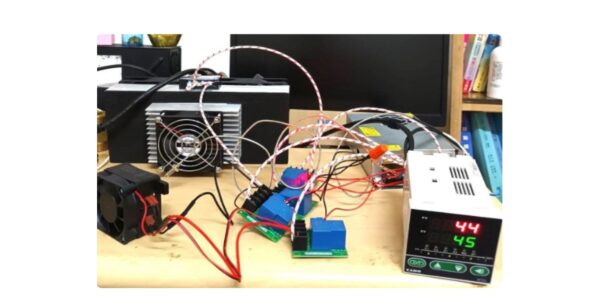 制冷晶片冷熱切換用PID溫度控制器+4個12V30A繼電器+冷風模組+熱風模組+電源供應器
