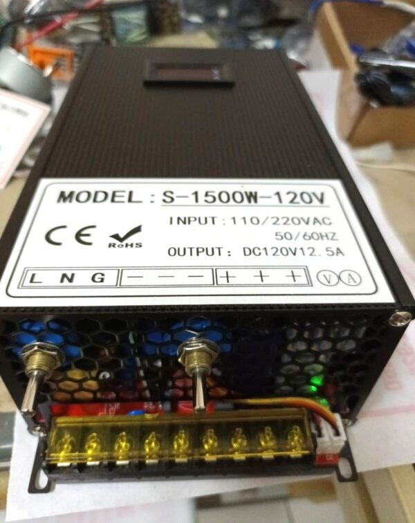 AC110V/220V轉 0~120V/1500W電源供應器電壓電流可調整數顯,電壓電流雙顯示電源供應器,交流轉直流電源供應器