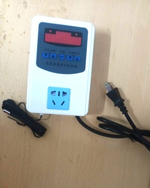 AC110~220V 10A插座型溫度時間控制器,溫度時間控制器,三畫面顯示溫度時間控制器