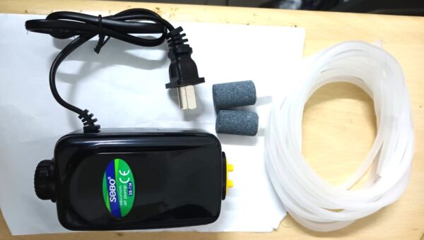 水族用雙孔增氧泵静音3.5W雙管4米+2氣石,增氧泵,雙孔增氧泵